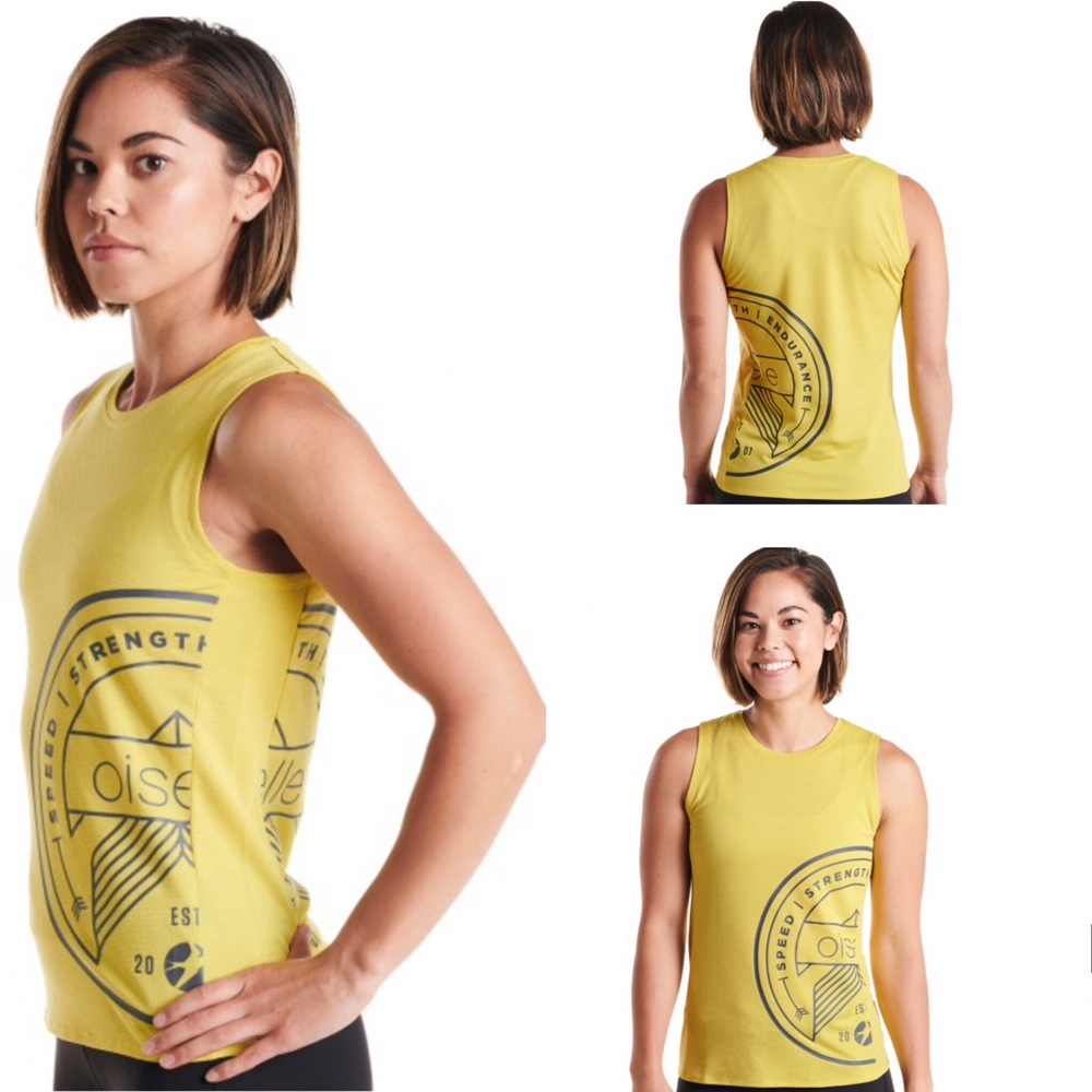 Oiselle Team Muscle Tank in Yellow